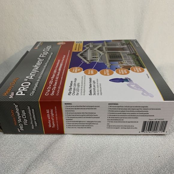 Max Pro "Anywhere" Flip Clips Lights 50 Count Simple Living Solution Heavy Duty - Picture 7 of 12